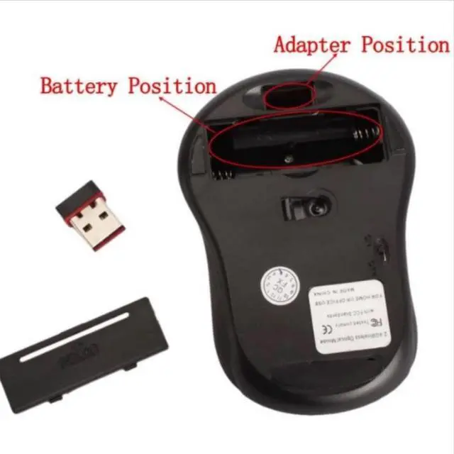 Alt view image 2 of 4 - Sanoxy Compact Wireless Optical Mouse Red