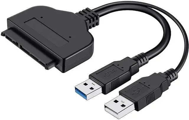 Alt view image 2 of 4 - Sanoxy Dual Power eSATA USB 3.0 to SATA Hard Drive Adapter Cable Hard Drive Cable Adapter for 2.5"" SSD HDD