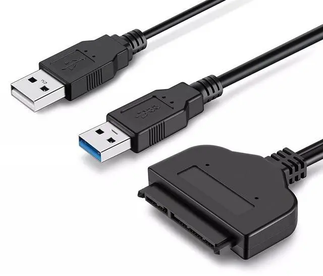 Alt view image 3 of 4 - Sanoxy Dual Power eSATA USB 3.0 to SATA Hard Drive Adapter Cable Hard Drive Cable Adapter for 2.5"" SSD HDD