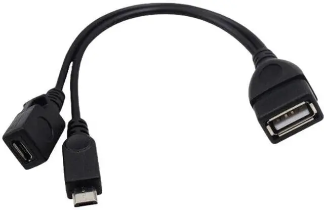 Alt view image 3 of 4 - Sanoxy 2-in-1 Micro USB to USB Adapter (OTG Cable + Power Cable) for TV, Streaming Sticks, Media Devices