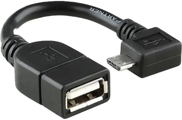 Alt view image 2 of 2 - Sanoxy USB Female OTG to (90 Degree) Micro USB Cable Male Adapter