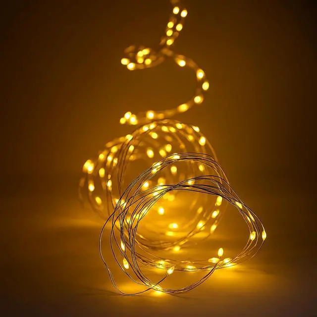 Alt view image 3 of 5 - Elegani 180 LED Yellow Silver Copper Branch Tree Lights  9ft Plug-In, Flexible 6-Strand Design, Indoor/Outdoor Decorative Lighting for Holiday, Wedding, Party, and Home Décor