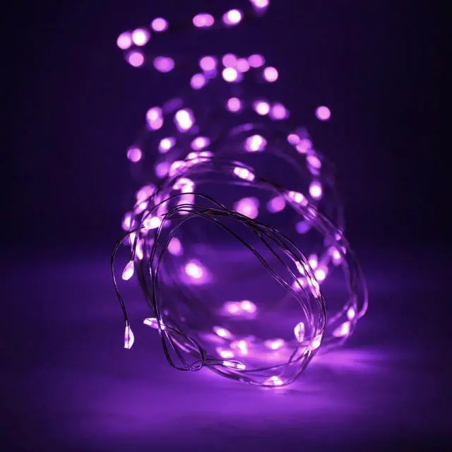 Alt view image 3 of 6 - Elegani 180 LED Silver Copper Branch Tree Lights  9ft, Purple, Plug-In, Indoor/Outdoor, Waterproof, Energy-Efficient, Holiday & Party Decoration
