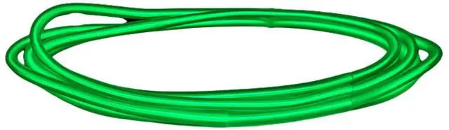 Alt view image 2 of 6 - Elegani 3 Ft Neon String Light  Flexible LED Wire, Indoor Room & Party Decor, Portable and Bendable-Green
