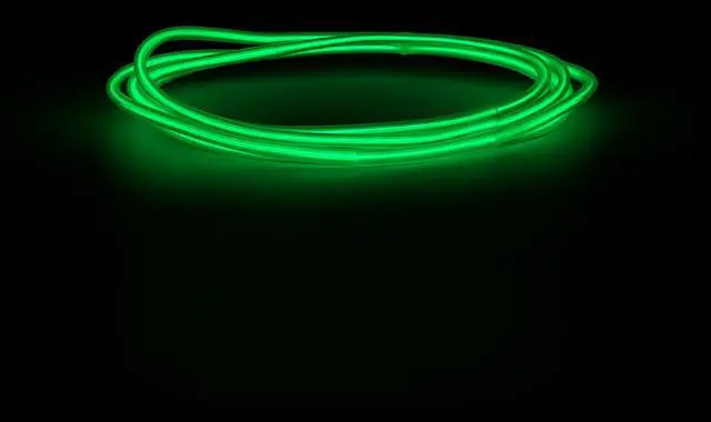 Alt view image 4 of 6 - Elegani 3 Ft Neon String Light  Flexible LED Wire, Indoor Room & Party Decor, Portable and Bendable-Green