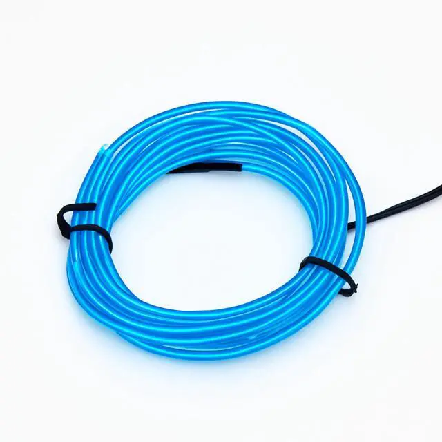 Alt view image 4 of 6 - Elegani 6FT Wearable Neon Glow String Light with Clip  Flexible Nighttime Safety & Party Decoration-Blue