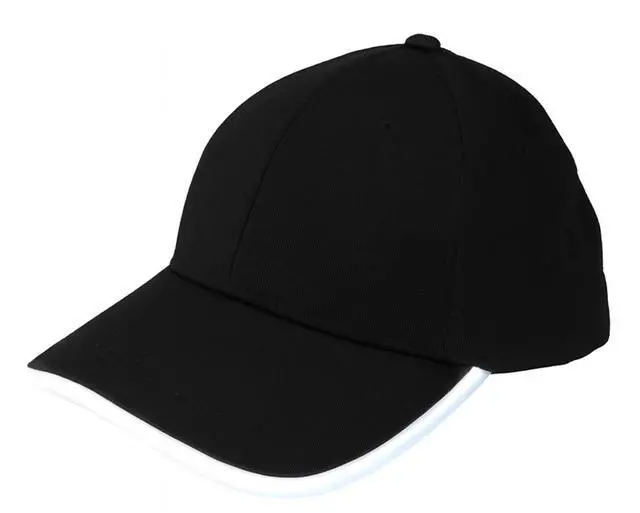Alt view image 6 of 6 - Elegani Night Runner LED Glow Hat  White Light Up Baseball Cap with Adjustable Fit & 3 Light Modes