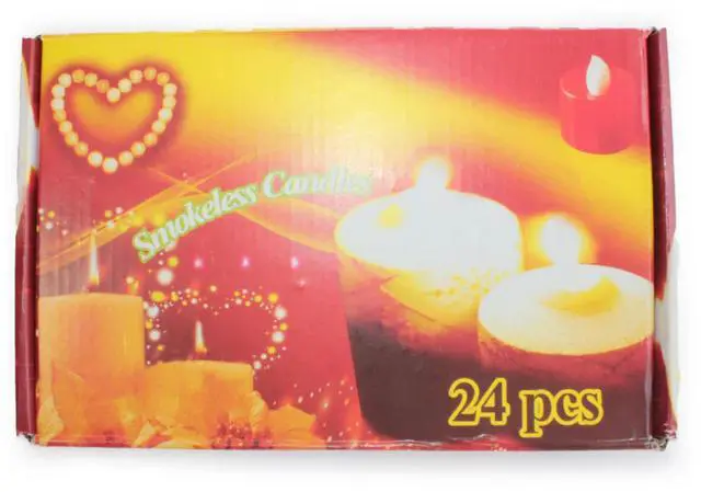 Alt view image 3 of 4 - Elegani Flameless Color Changing Tealight Candles  24 Pack LED Multi-Color Flickering Lights for Parties, Holidays, and Home Decor