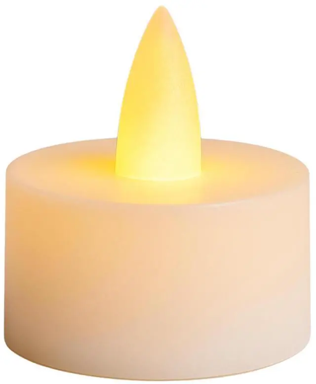 Alt view image 2 of 3 - Elegani 24 pcs Flameless Tealight Candles  Warm White LED Flickering Lights, -Free, Safe for Indoor Events and Home Décor