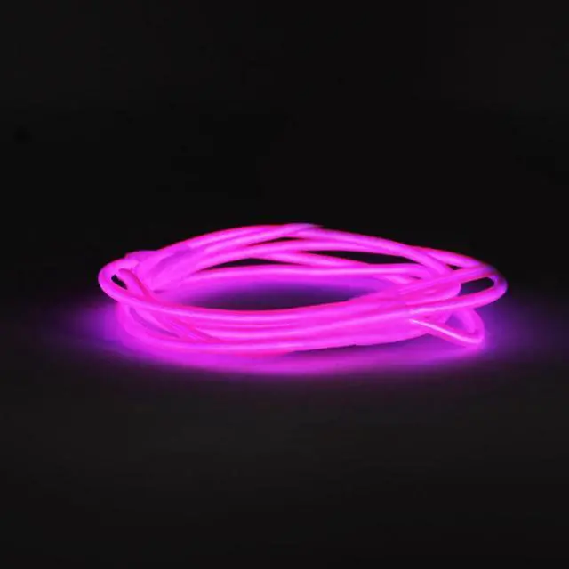 Alt view image 2 of 6 - Elegani 6FT Wearable Neon Glow String Light with Clip  Flexible Nighttime Safety & Party Decoration-Pink
