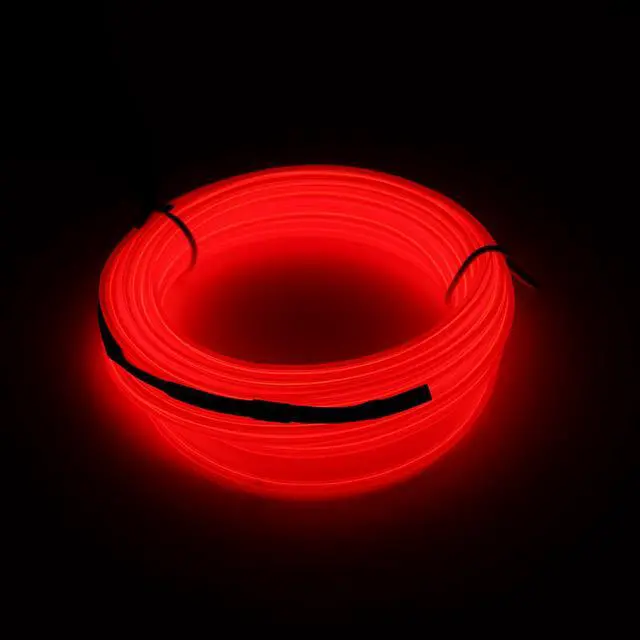 Alt view image 5 of 6 - Elegani 6FT Wearable Neon Glow String Light with Clip  Flexible Nighttime Safety & Party Decoration-Red