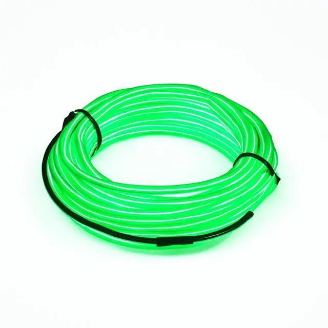 Alt view image 3 of 6 - Elegani 6FT Wearable Neon Glow String Light with Clip  Flexible Nighttime Safety & Party Decoration-Lime Green