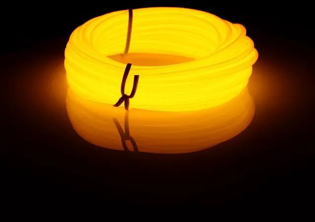 Alt view image 4 of 6 - Elegani 6FT Wearable Neon Glow String Light with Clip  Flexible Nighttime Safety & Party Decoration-Yellow