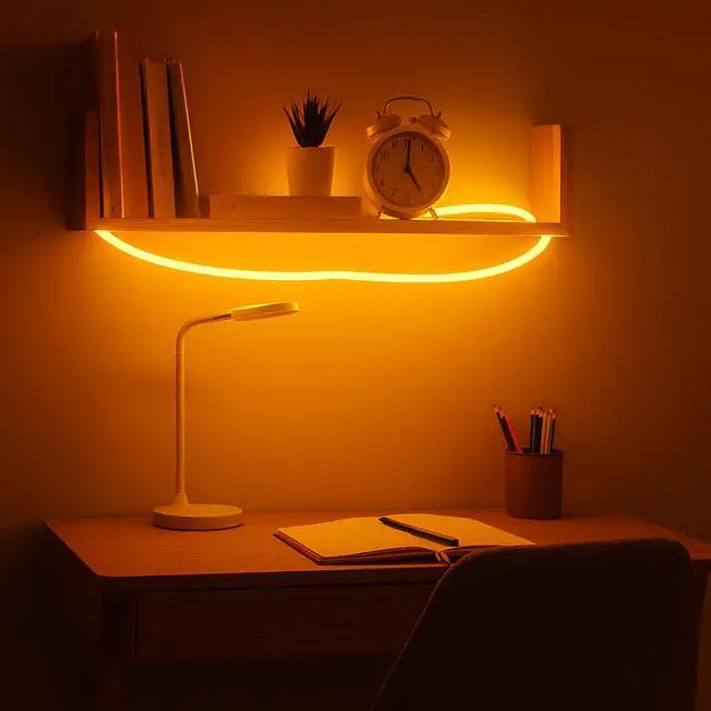 Alt view image 2 of 6 - Elegani 6FT Wearable Neon Glow String Light with Clip  Flexible Nighttime Safety & Party Decoration-Yellow