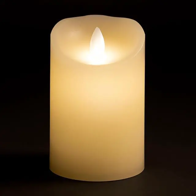 Alt view image 4 of 7 - Elegani Small Flameless LED Candle 12 Pack  2.75" Realistic Yellow Glow, Flickering Tealight Set for Home, Events, and Holidays