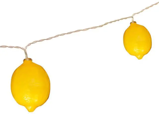 Alt view image 5 of 7 - Elegani 10 LED Lemon String Lights  Warm White Indoor Outdoor Décor for Windows, Trees, Railings, Holiday Display