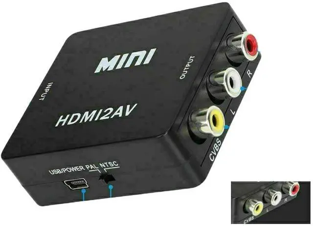 Alt view image 4 of 4 - HDMI To RCA AV Adapter