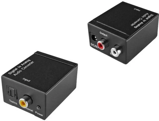 Alt view image 2 of 4 - Digital Coax Toslink to Analog Audio Converter