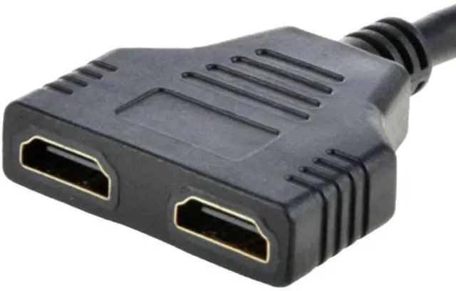 Alt view image 3 of 3 - 1 Input 2 Output HDMI Port Male to Female Splitter