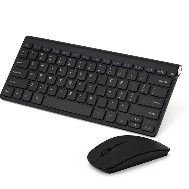 Alt view image 3 of 5 - 2.4G Compatible Mini Wireless Keyboard And Mouse Set Black