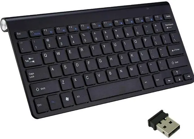 Alt view image 4 of 5 - 2.4G Compatible Mini Wireless Keyboard And Mouse Set Black
