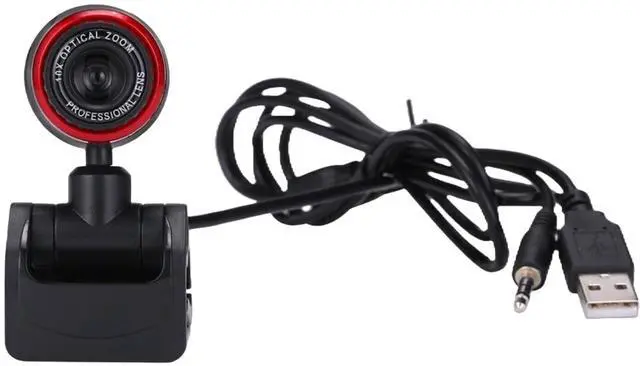 Alt view image 5 of 5 - 1080P HD USB Webcam With Microphone Red
