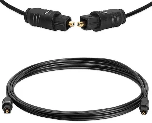 Alt view image 2 of 2 - Gold TOSLink Fiber Optic Digital Audio Cable