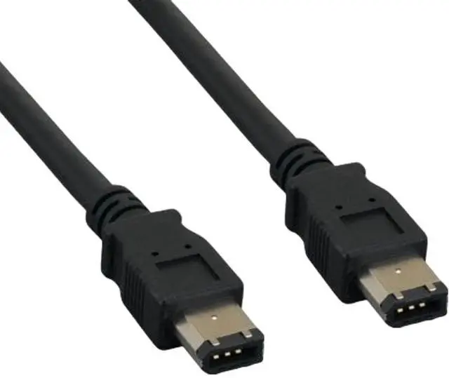 Alt view image 2 of 3 - 15ft IEEE 1394a FireWire 400 6-pin to 6-pin, Black