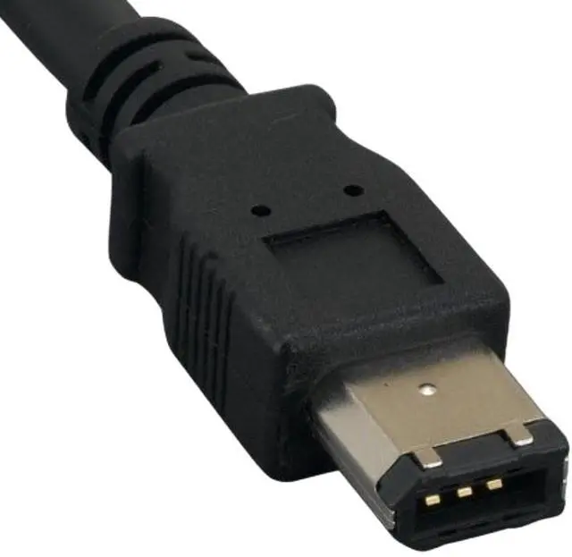 Alt view image 3 of 3 - 15ft IEEE 1394a FireWire 400 6-pin to 6-pin, Black
