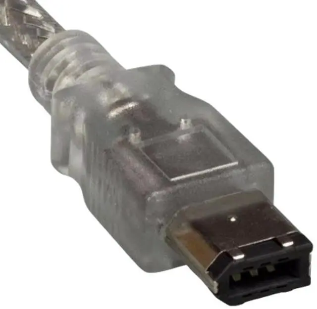 Alt view image 2 of 4 - 6ft IEEE 1394b FireWire 800 9-pin to 6-pin, Clear