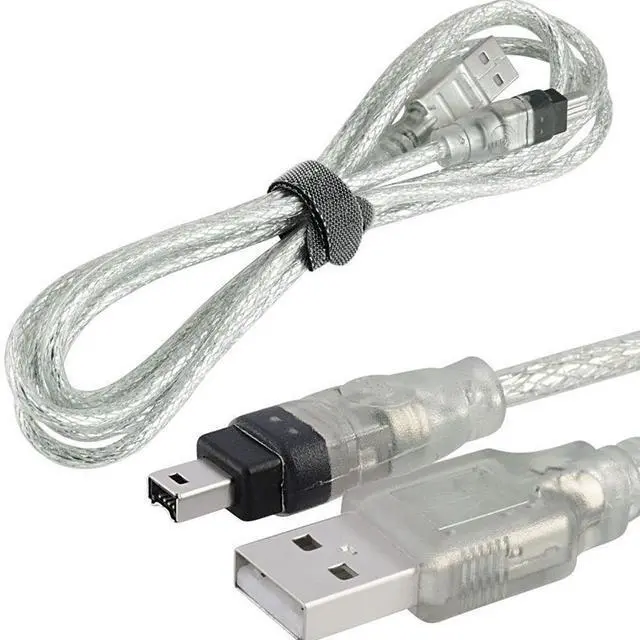 Alt view image 4 of 5 - 6 Feet 1.8M USB To Firewire IEEE 1394 4 Pin iLink Cable