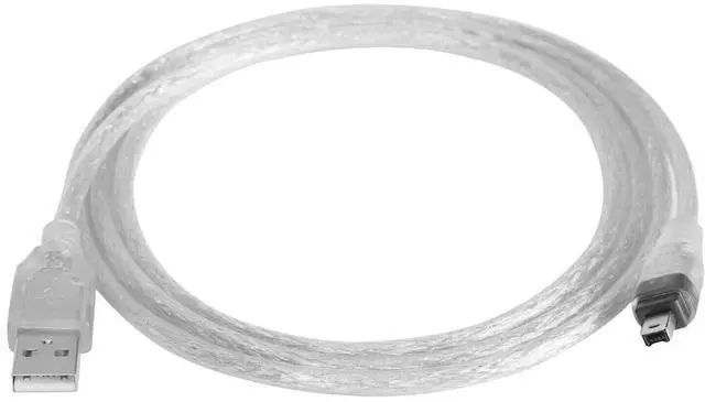 Alt view image 5 of 5 - 6 Feet 1.8M USB To Firewire IEEE 1394 4 Pin iLink Cable