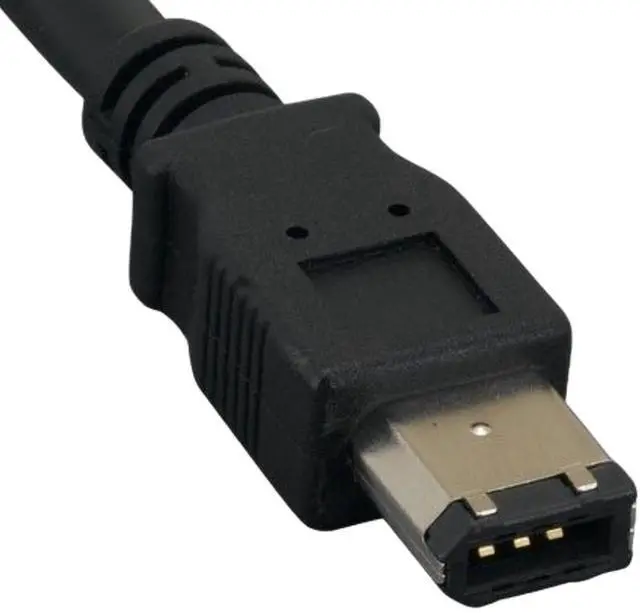 Alt view image 2 of 4 - 6ft IEEE 1394a FireWire 400 6-pin to 4-pin, Black