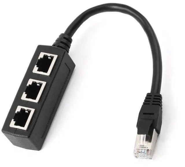 Alt view image 4 of 4 - RJ45 Splitter Adapter LAN Ethernet Cable