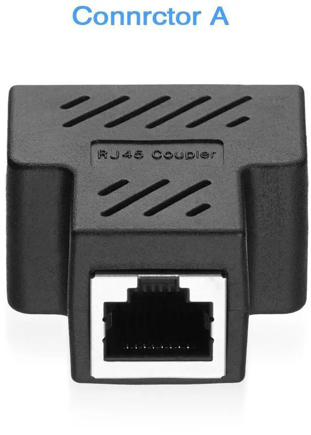 Alt view image 2 of 4 - RJ45 Splitter Adapter LAN Ethernet Cable