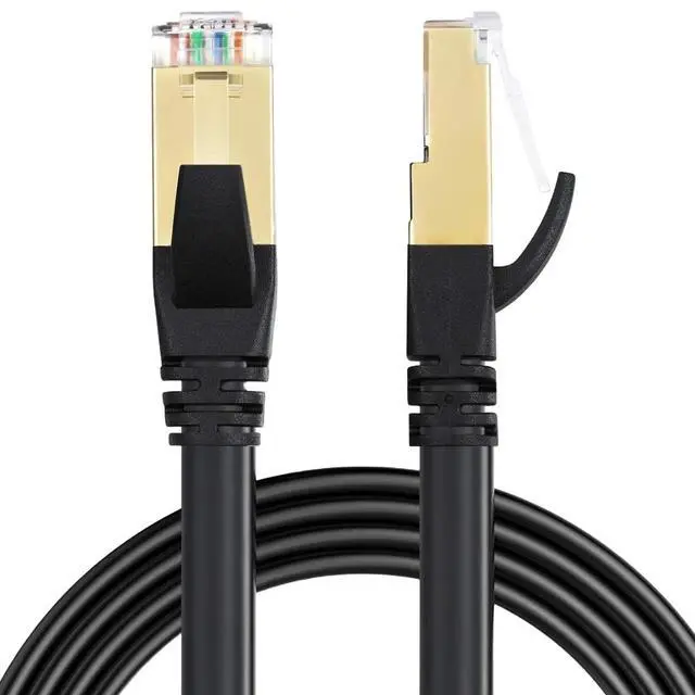 Alt view image 2 of 4 - Cat 8 Ethernet RJ45 LAN Cable Super Speed 40Gbps Patch Network Gold Plated 100ft