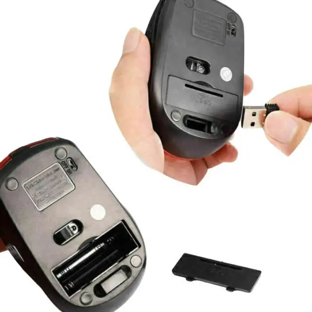 Alt view image 2 of 7 - SANOXY 2.4GHz Wireless Optical Mouse Mice & USB Receiver For PC Laptop Computer DPI USA - Orange