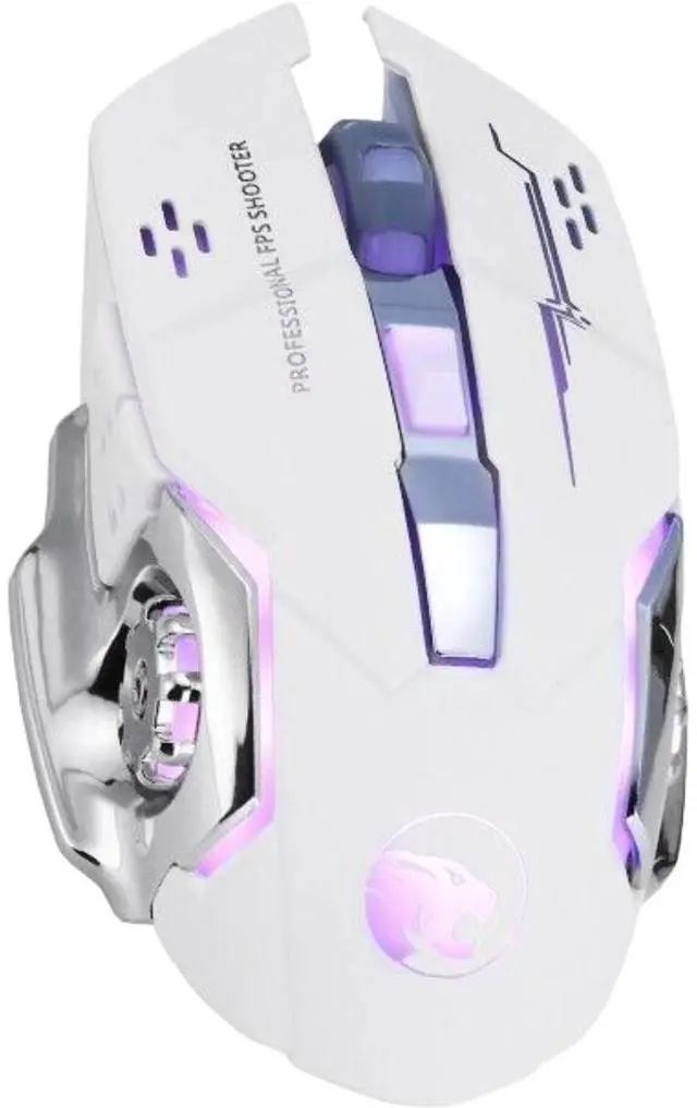 Alt view image 2 of 5 - SANOXY Wireless USB Optical Mouse Rechargeable 7 Color LED Backlit Gaming Mice for PC