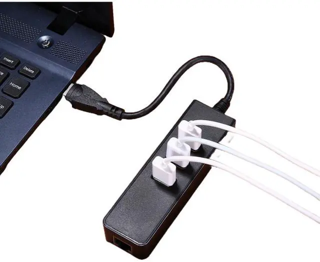 Alt view image 4 of 7 - SANOXY USB 3.0 Gigabit 1000Mbps Ethernet LAN RJ45 Network Adapter 3 Ports HUB