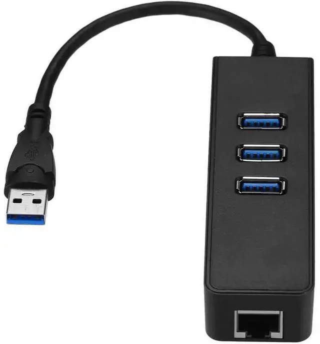 Alt view image 2 of 7 - SANOXY USB 3.0 Gigabit 1000Mbps Ethernet LAN RJ45 Network Adapter 3 Ports HUB