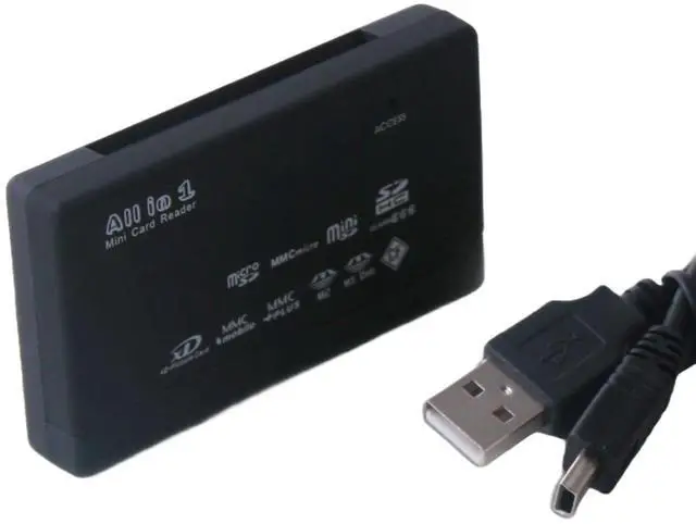 Alt view image 6 of 6 - SANOXY USB 2.0 All-in-1 CF xD SD MS SDHC Memory Card Reader