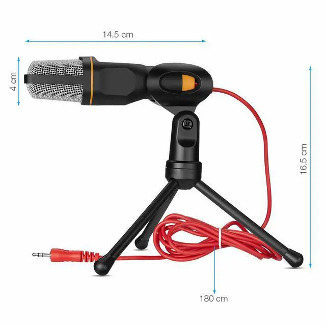 Alt view image 4 of 4 - Professional Condenser Sound Podcast Studio Microphone