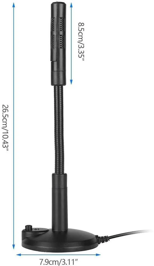 Alt view image 2 of 5 - USB Mini Condenser Flexible Microphone Stand Recording Mic