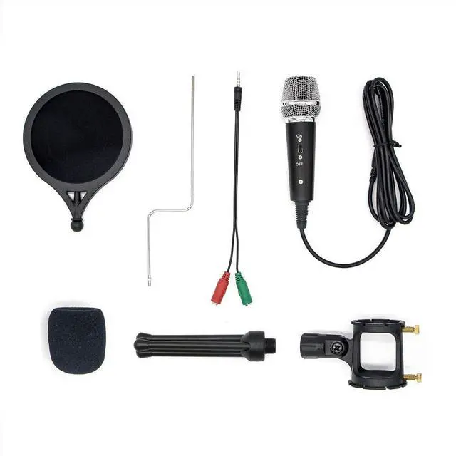 Alt view image 2 of 3 - Condenser Recording Microphone 3.5mm Gaming