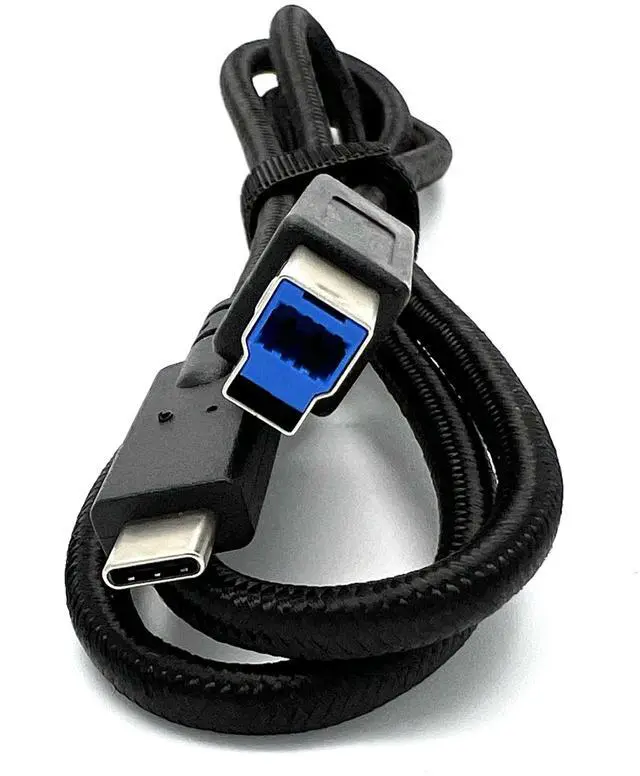 Alt view image 3 of 4 - USB C to USB B Printer Cable, USB 3.1 Type B Cord Nylon Briaded Compatible with Docking Station, External Hard Drivers, Scanner