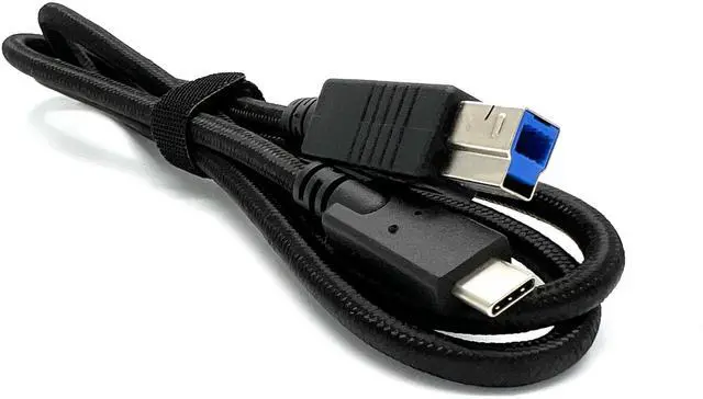 Main image of USB C to USB B Printer Cable, USB 3.1 Type B Cord Nylon Briaded Compatible with Docking Station, External Hard Drivers, Scanner