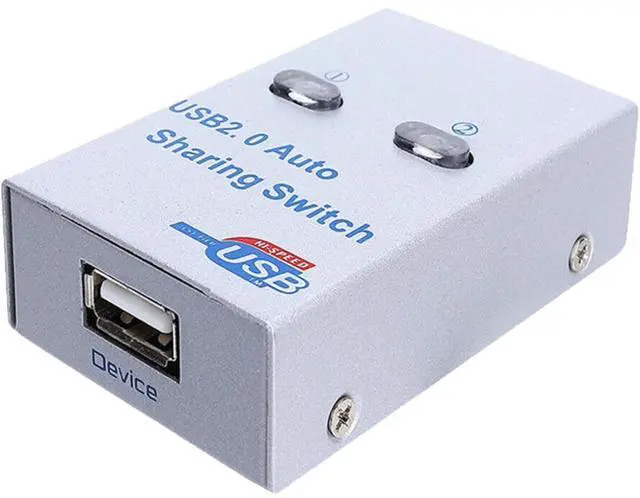 Alt view image 4 of 4 - USB Sharing Switch, 2 Ports Auto Printer Sharing Switch Hub Box