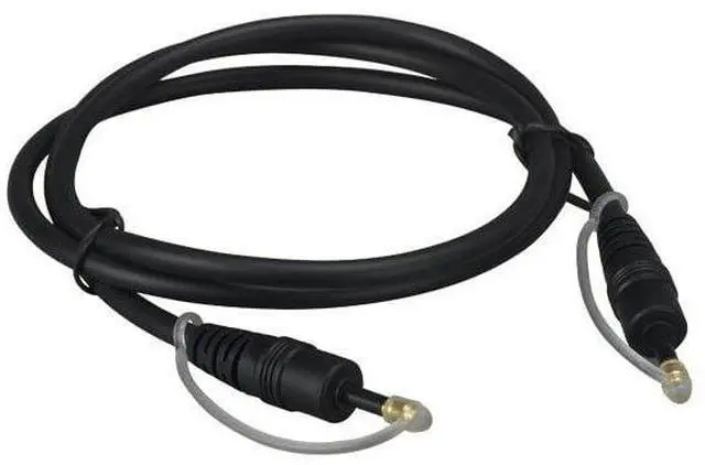 Main image of Sanoxy 12ft Mini-Toslink M/M Fiber Optic Audio Cable, Molded Type