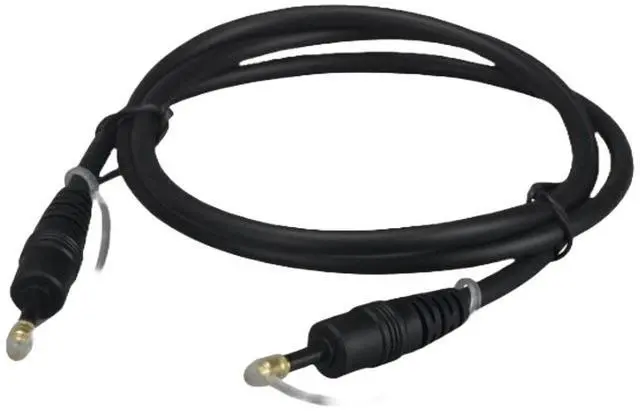 Alt view image 2 of 3 - Sanoxy 12ft Mini-Toslink M/M Fiber Optic Audio Cable, Molded Type