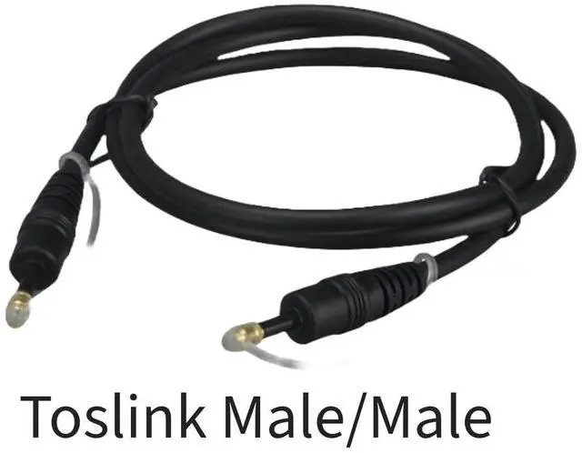Alt view image 3 of 3 - Sanoxy 12ft Mini-Toslink M/M Fiber Optic Audio Cable, Molded Type